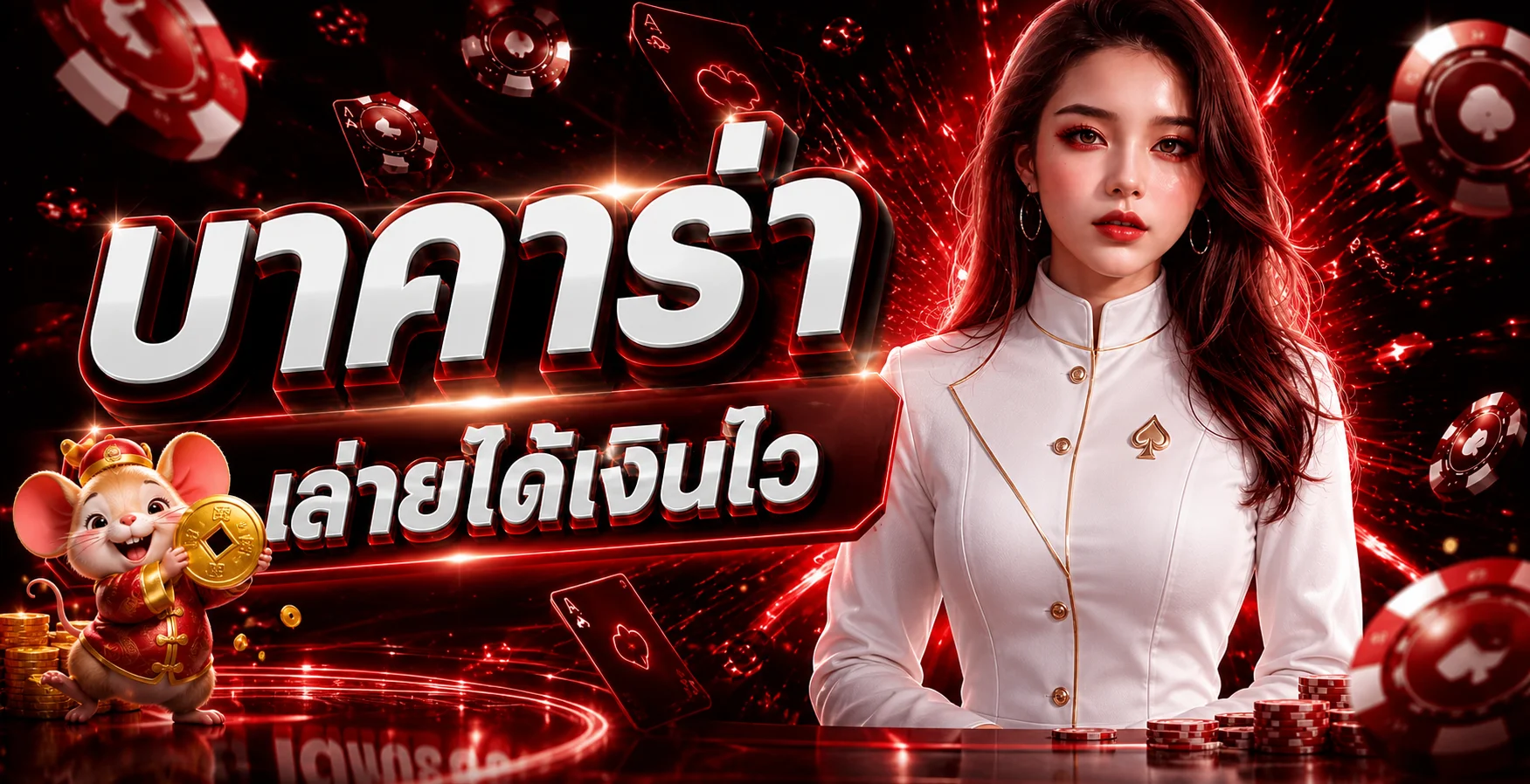 บาคาร่าออนไลน์ 1THBET พร้อมโต๊ะคาสิโนและมาสคอต